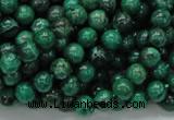 CFA66 15.5 inches 6mm round green chrysanthemum agate beads