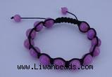 CFB500 10mm round candy jade beads adjustable bracelet wholesale