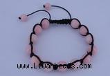 CFB504 10mm round candy jade beads adjustable bracelet wholesale