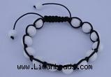 CFB505 10mm round candy jade beads adjustable bracelet wholesale