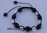 CFB506 10mm round candy jade beads adjustable bracelet wholesale