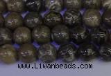 CFC211 15.5 inches 6mm round grey fossil coral beads wholesale