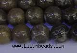 CFC214 15.5 inches 12mm round grey fossil coral beads wholesale