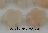 CFG1020 15.5 inches 16mm carved flower pink aventurine beads