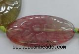 CFG1181 15.5 inches 25*40mm – 35*50mm carved freeform agate beads