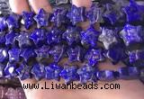 CFG1302 15.5 inches 15mm carved star lapis lazuli gemstone beads