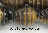 CFG1519 15.5 inches 15*20mm carved teardrop tiger eye beads