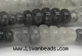 CFG1541 15.5 inches 10*30mm carved rice cloudy quartz beads