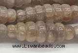 CFG1543 15.5 inches 10*30mm carved rice moonstone beads