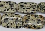 CFG329 15.5 inches 18*25mm carved rectangle dalmation jasper beads