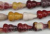 CFG62 15.5 inches 10*16mm carved calabash mookaite gemstone beads