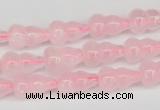 CFG63 15.5 inches 8*13mm carved calabash rose quartz beads