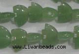 CFG772 15.5 inches 10*15mm carved animal green aventurine beads