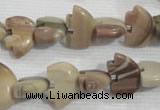 CFG780 15.5 inches 10*15mm carved animal jasper beads