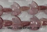 CFG786 15.5 inches 10*15mm carved animal quartz glass beads