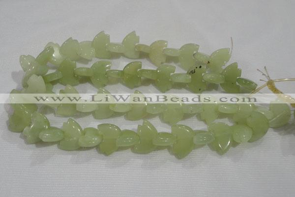 CFG801 12.5 inches 14*18mm carved animal New jade beads