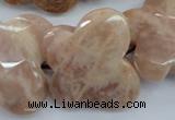 CFG933 15.5 inches 30*33mm faceted & carved butterfly moonstone beads