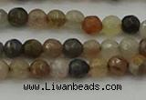 CFJ210 15.5 inches 4mm faceted round fancy jasper beads wholesale