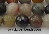 CFJ213 15.5 inches 10mm faceted round fancy jasper beads wholesale