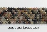 CFJ217 15.5 inches 6mm faceted round fancy jasper beads