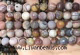 CFJ253 15.5 inches 10mm faceted round fantasy jasper beads wholesale