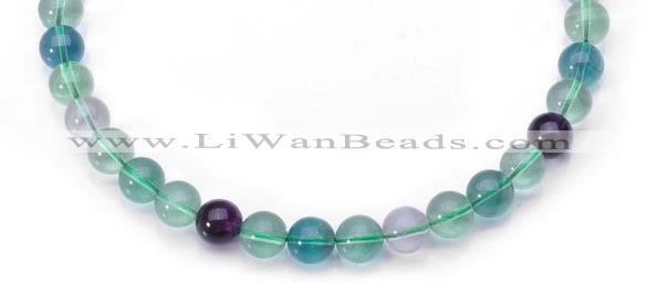 CFL03 AA grade 8mm round natural fluorite beads Wholesale