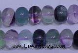 CFL1070 15 inches 10*14mm rondelle natural fluorite gemstone beads