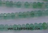 CFL111 15.5 inches 5*8mm faceted rondelle green fluorite beads