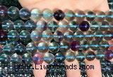 CFL1132 15.5 inches 10mm round fluorite gemstone beads wholesale