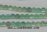 CFL115 15.5 inches 6mm faceted round green fluorite beads