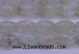 CFL1200 15.5 inches 6*10mm rice green fluorite gemstone beads