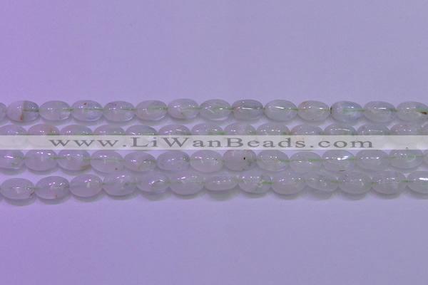 CFL1216 15.5 inches 8*12mm oval green fluorite gemstone beads