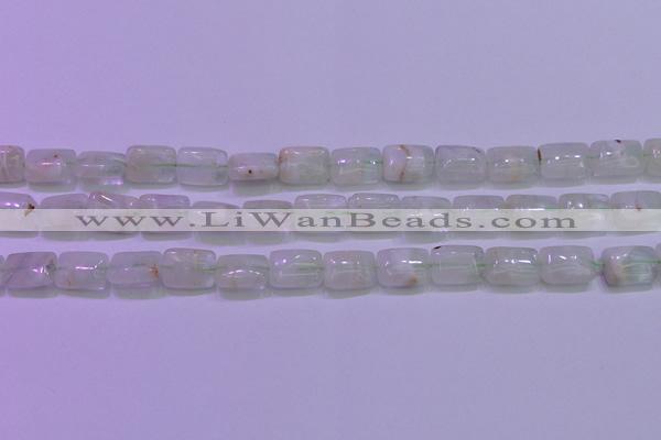 CFL1223 15.5 inches 8*12mm rectangle green fluorite gemstone beads