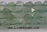 CFL1402 15.5 inches 8mm faceted nuggets green fluorite beads