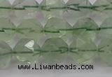 CFL1404 15.5 inches 12mm faceted nuggets green fluorite beads