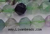 CFL1409 15.5 inches 12mm faceted nuggets fluorite gemstone beads