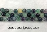 CFL1455 15.5 inches 14mm round fluorite beads wholesale