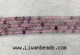 CFL1480 15.5 inches 4mm round rainbow fluorite gemstone beads