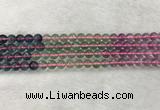 CFL1490 15.5 inches 8mm round rainbow fluorite gemstone beads