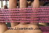 CFL1495 15.5 inches 4mm round purple fluorite gemstone beads