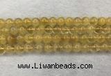 CFL1509 15.5 inches 10mm round yellow fluorite gemstone beads