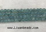 CFL1516 15.5 inches 8mm round blue fluorite gemstone beads