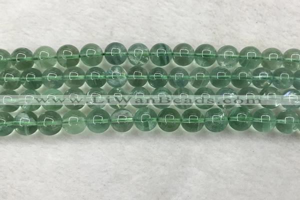 CFL1524 15.5 inches 10mm round green fluorite gemstone beads