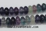 CFL157 15.5 inches 6*10mm rondelle natural fluorite gemstone beads