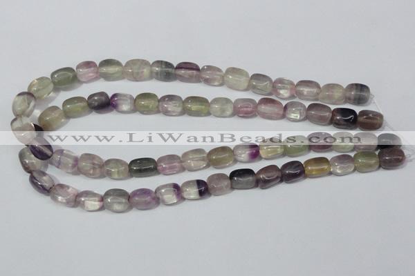 CFL162 15.5 inches 9*13mm nugget natural fluorite beads wholesale