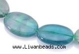 CFL19 8*12mm oval A- grade natural fluorite beads Wholesale