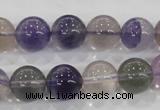 CFL204 15.5 inches 12mm round purple fluorite gemstone beads wholesale