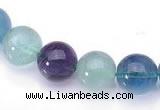 CFL26 16 inch 4mm round B grade natural fluorite beads Wholesale