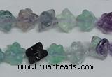 CFL304 15.5 inches 12*12mm carved cube natural fluorite beads