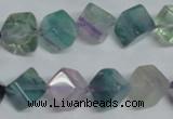 CFL310 15.5 inches 8*8mm cube natural fluorite beads